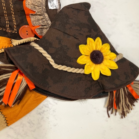 Spirit Kids Patchwork Scarecrow Costume - Brown, Orange, Cream - Picture 6 of 6